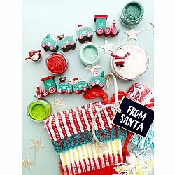 Sensory Play Dough Kit, Christmas Train