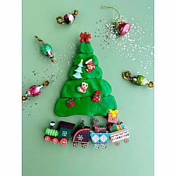 Sensory Play Dough Kit, Christmas Train
