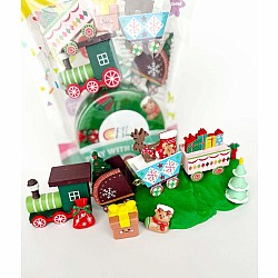 Sensory Play Dough Kit, Christmas Train
