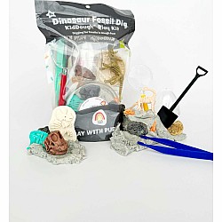 Dinosaur Fossil Dig (Cookies and Cream) KidDough Play Kit