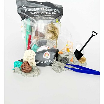 Dinosaur Fossil Dig (Cookies and Cream) KidDough Play Kit