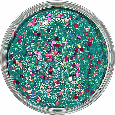 Teal Glitter(Tropical Punch) Half Pound Play Dough