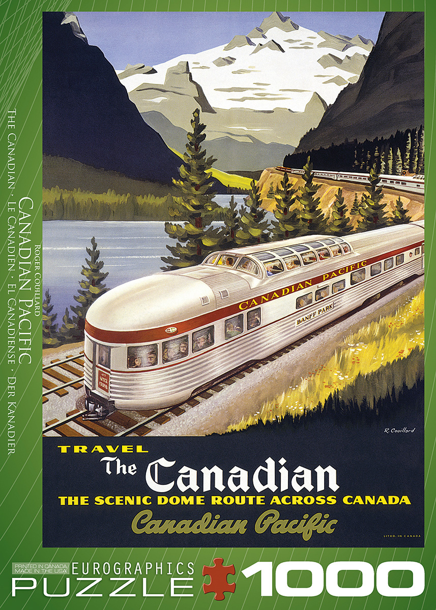 Jigsaw puzzle Train The Canadian Scenic Dome 1000 piece NEW made in the USA