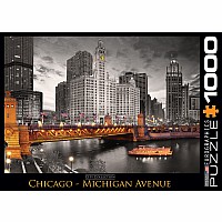 Chicago Michigan Avenue 1000-piece Puzzle