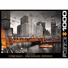 Chicago Michigan Avenue 1000-piece Puzzle