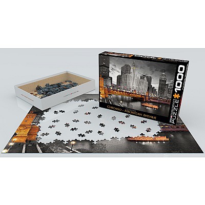 Chicago Michigan Avenue 1000-piece Puzzle