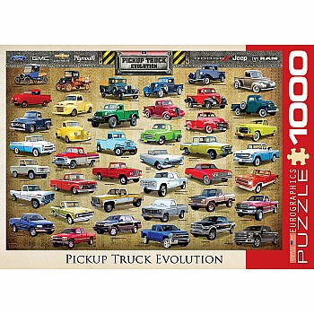 Automotive Evolution Charts - Pickup Truck Evolution