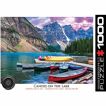 HDR Photography Puzzles - Canoes on the Lake