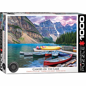 HDR Photography Puzzles - Canoes on the Lake