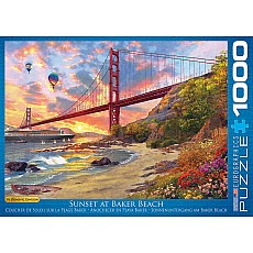 Sunset at Baker Beach California 1000pc Puzzle