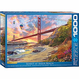 Sunset at Baker Beach California 1000pc Puzzle