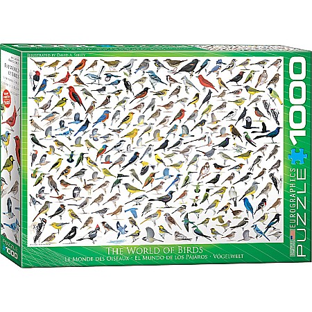 The World of Birds, by David Sibley 1000-Piece Puzzle