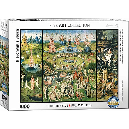 Heironymus Bosch-The Garden of Earthly Delights, triptych 1000-Piece Puzzle