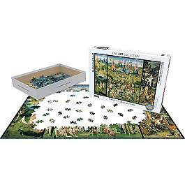 Heironymus Bosch-The Garden of Earthly Delights, triptych 1000-Piece Puzzle