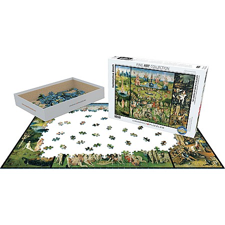 Heironymus Bosch-The Garden of Earthly Delights, triptych 1000-Piece Puzzle