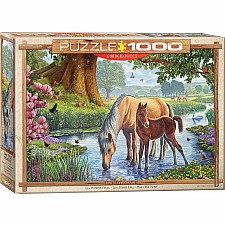 The Fell Ponies by Steve Crisp 1000-Piece Puzzle 