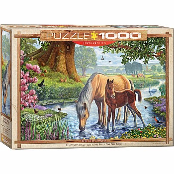 The Fell Ponies by Steve Crisp 1000-Piece Puzzle 