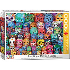 Traditional Mexican Skulls 1000-piece Puzzle