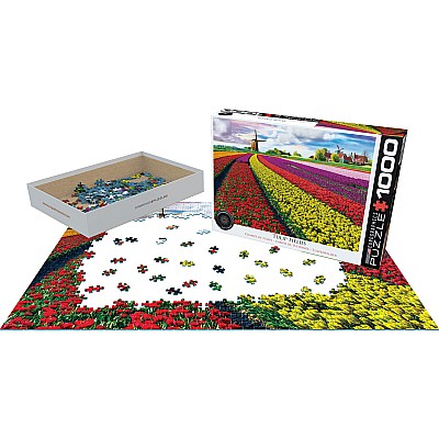 Tulip Field - Netherlands 1000-Piece Puzzle.