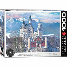 Neuschwanstein Castle In Winter 1000-piece Puzzle
