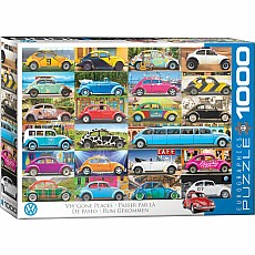 The Groovy Volkswagen Puzzles - VW Beetle Gone Places