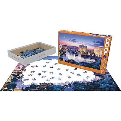 Las Vegas Strip by Eugene Lushpin 1000-Piece Puzzle 