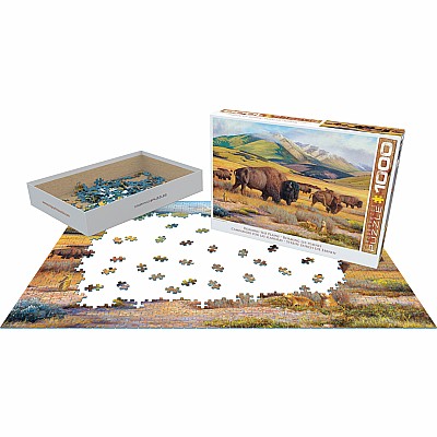 Roaming the Plains by Hayden Lambson 1000-Piece Puzzle Puzzle