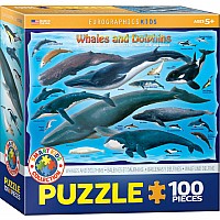 Whales And Dolphins 100-piece Puzzle