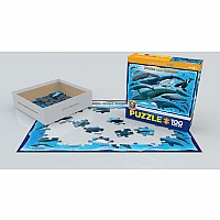 Whales And Dolphins 100-piece Puzzle