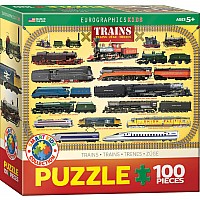 Trains 100-piece Puzzle