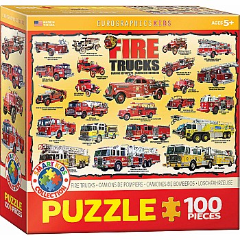 Fire Trucks 100-piece Puzzle