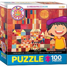 Fine Art for Kids Puzzle - Castle and Sun by Paul Klee