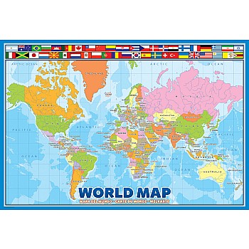 World Map 100-piece Puzzle