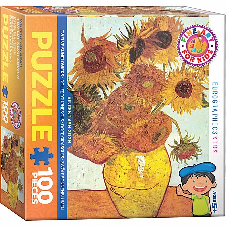 Twelve Sunflowers 100-Piece Puzzle