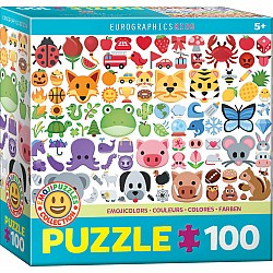 100 Piece Puzzle, Emojicolors