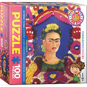 Fine Art for Kids Puzzle - Self Portrait The Frame - Frida Kahlo