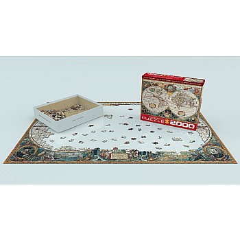 2000 Pieces - THE BIG PUZZLE COLLECTION - Antique World Map