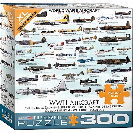 WWII Aircraft 300-Piece Puzzle (Small box) 