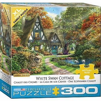 White Swan Cottage By Dominic Davison 300-piece Puzzle