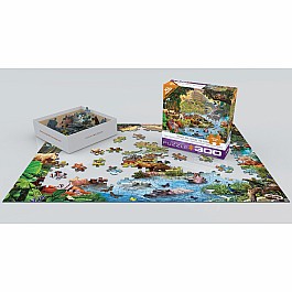 Noah's Ark Before the Rain by Steve Crisp 300-Piece Puzzle (Small box) 