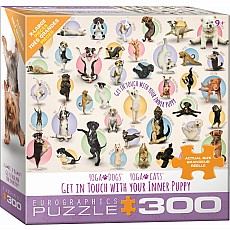 300 pc - XL Puzzle Pieces - Yoga Puppies
