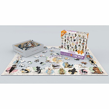 Yoga Puppies 300-Piece Puzzle (Small box) 