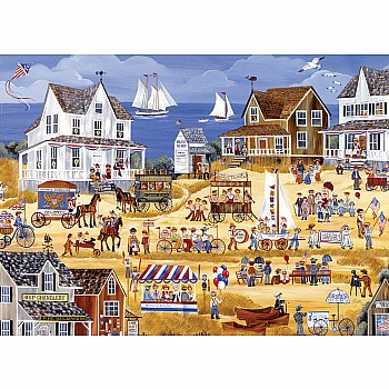 300 pc - XL Puzzle Pieces - 4th of July Parade by Carol Dyer