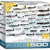 WWII Aircraft 500-piece Puzzle