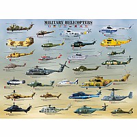 Military Helicopters 500-piece Puzzle