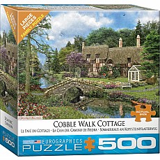 Cobble Walk Cottage 500pc Puzzle Large Pieces