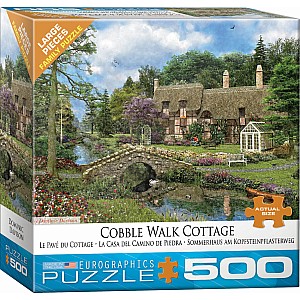 Cobble Walk Cottage 500pc Puzzle Large Pieces  