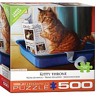 Kitty Throne By Lucia Heffernan 500-piece Puzzle