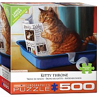 Kitty Throne By Lucia Heffernan 500-piece Puzzle