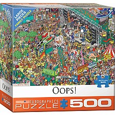 500 pc - Large Puzzle Pieces - Oops! by Martin Berry